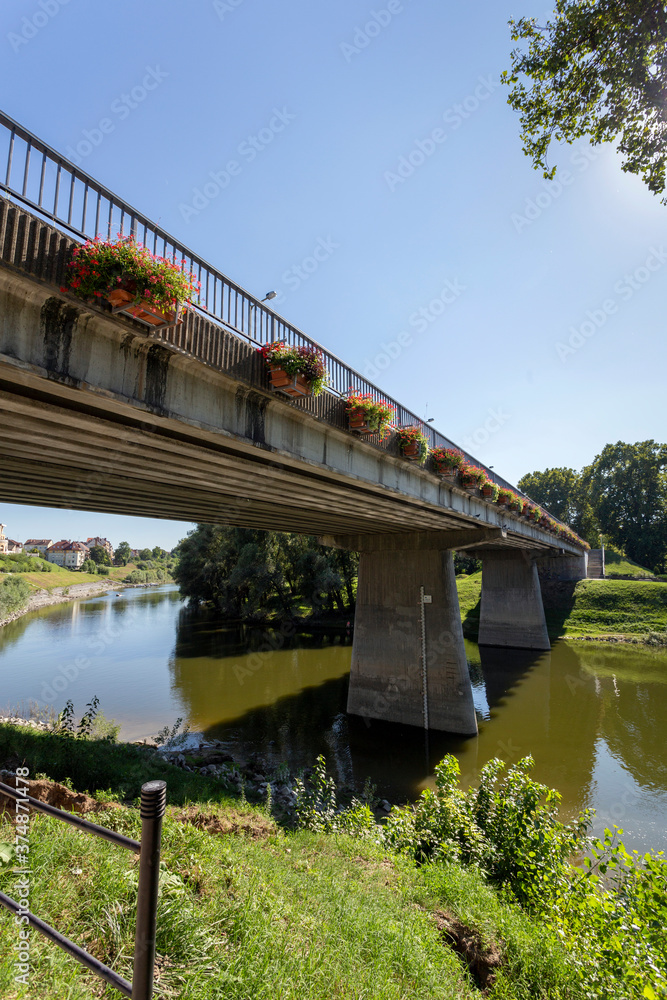 Petofi bridge on the Sugovica river in Baja, Hungary Petofi bridge on the Sugovica river in Baja, Hungary