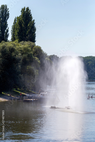 Sugovica riverbank in Baja  Hungary