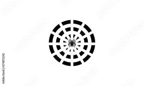 spider webs logo vector