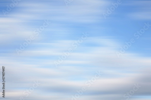 Clouds in motion blur