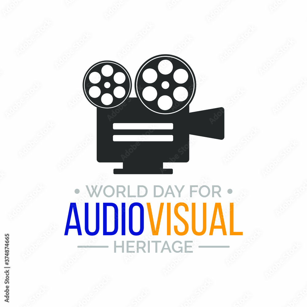 Vector illustration on the theme of World Audiovisual heritage day observed each year on October 27 across the globe.