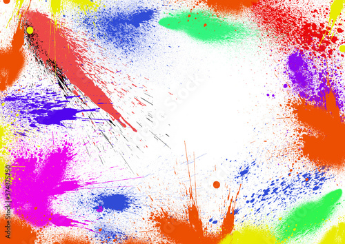 eclaboussure peinture cadre 