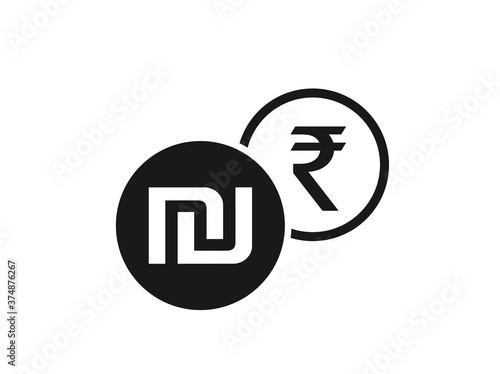 israeli sheqel to indian rupee currency exchange icon