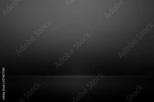 Black, dark and gray abstract wall and studio used for background and display your product