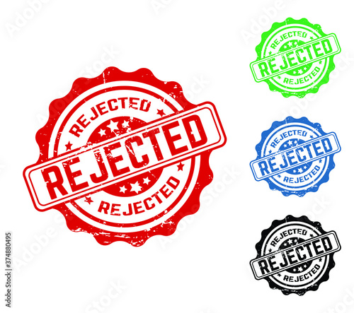 rejected stamp with grunge effect