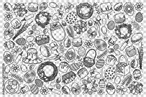 Easter doodle set