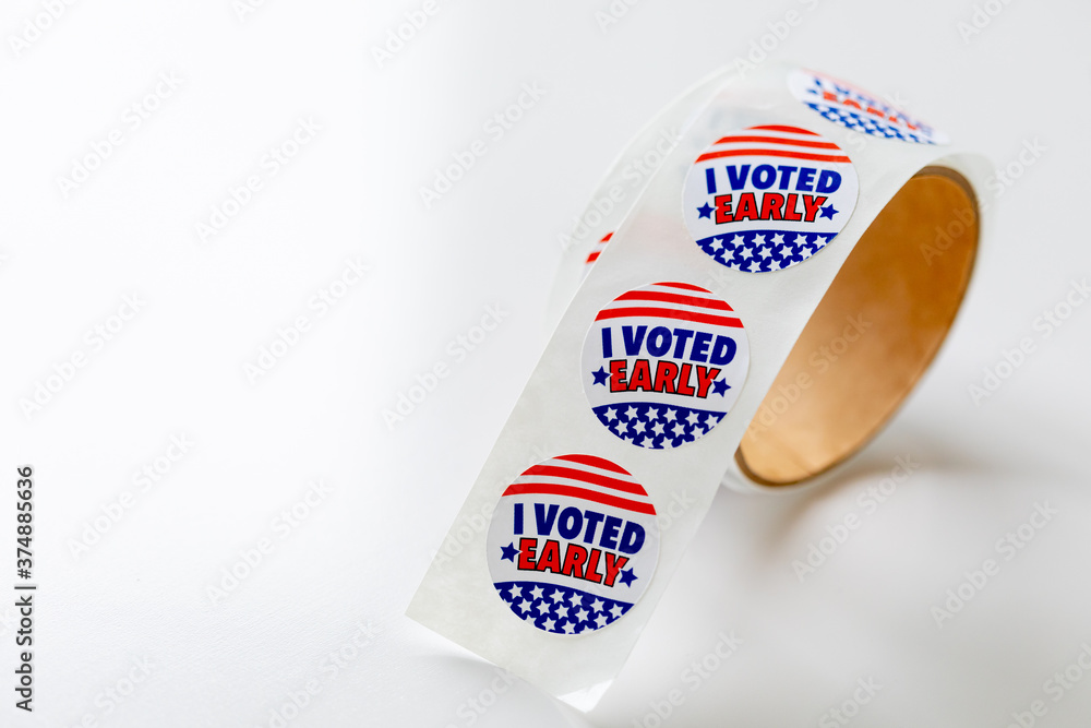 Fototapeta premium I Voted by Mail Elections Stickers