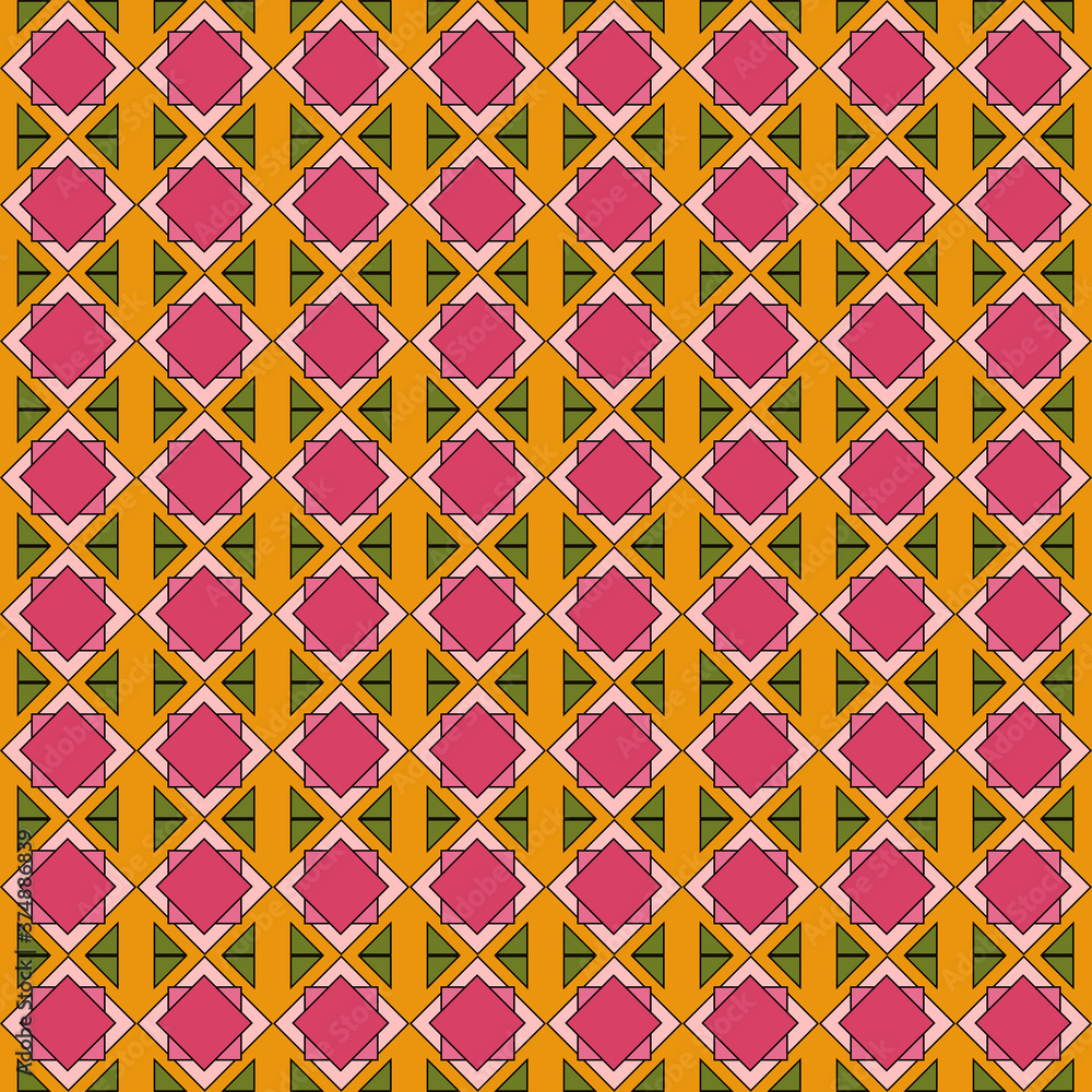 Fototapeta premium seamless pattern with geometric shapes