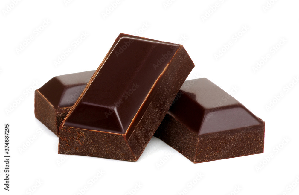 Chocolate isolated on white Chocolate isolated on white