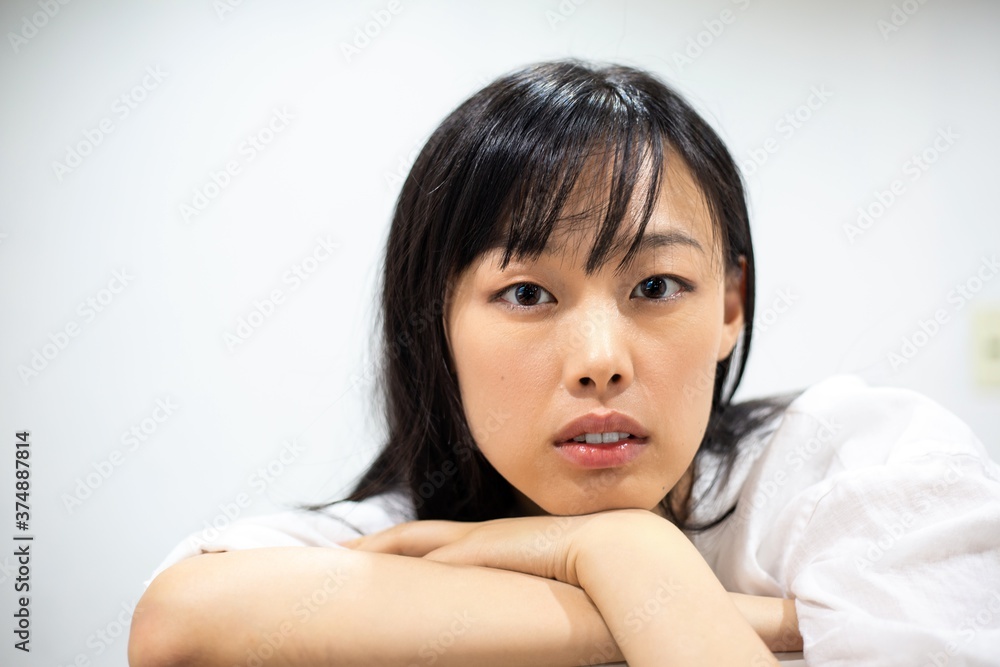 アジア系女性イメージクローズアップ アジア系女性イメージクローズアップ