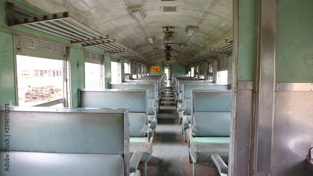 Naklejka premium train in subway