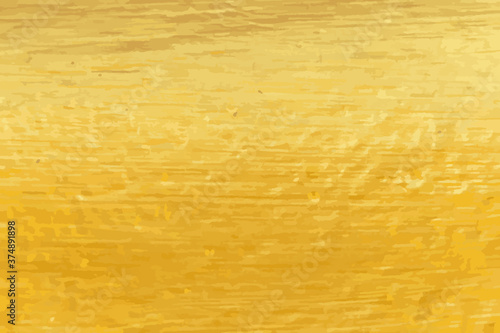 Gold color metal sheet textured background (vector)