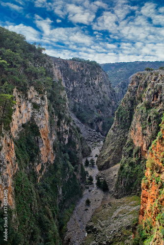 The Aradena Gorge at Sfakia, Crete