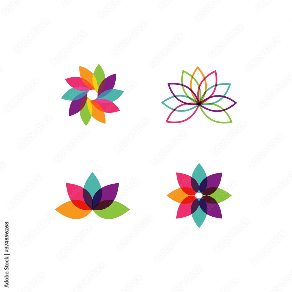 Lotus flowers logo Lotus flowers logo