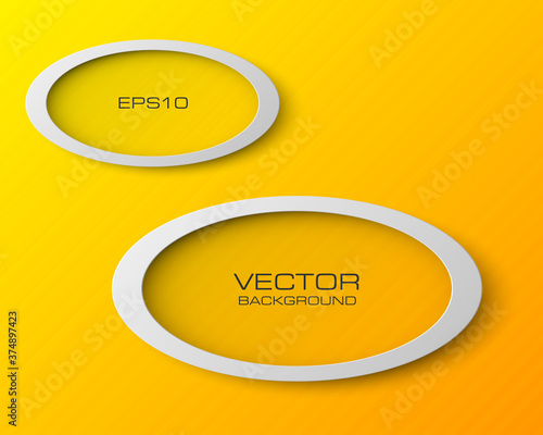 Colloquial cloud vector banner. The original form as two form, overlapping. The flat image. Advertising Design shape. Vector label tag background.