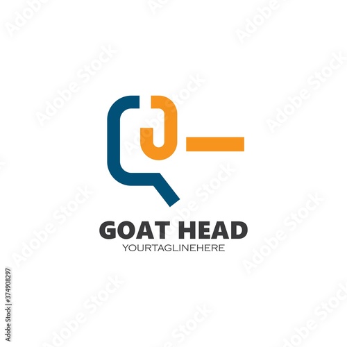 abstract Goat icon vector illustrtion