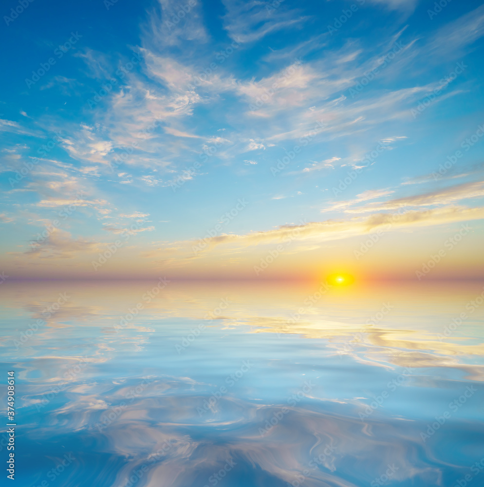 Sky water background