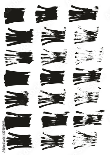 Wallpaper Mural Flat Fan Brush Thin Straight Lines High Detail Abstract Vector Background Set  Torontodigital.ca