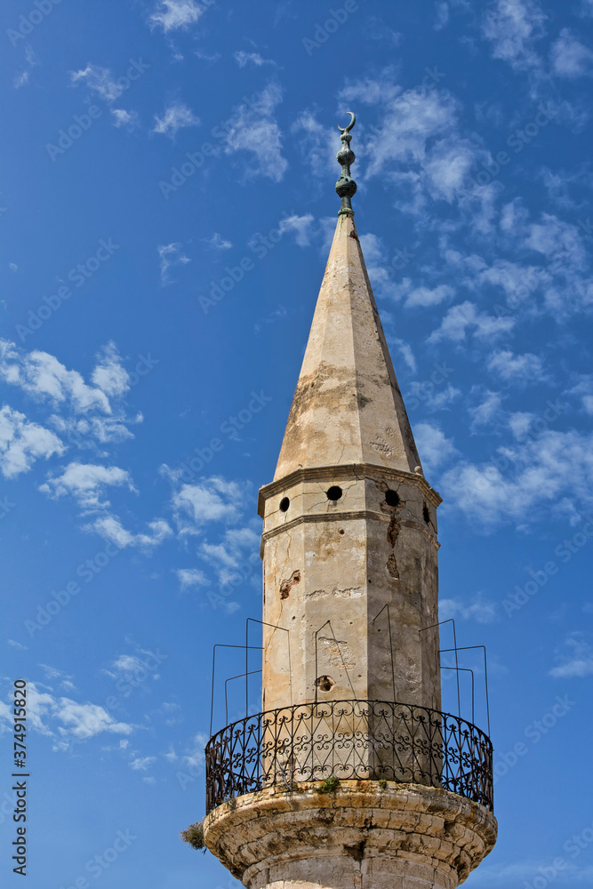 Naklejka premium The minaret of Achmet Aga, Chania, Crete, Greece
