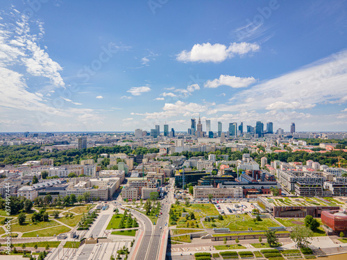 Obraz na płótnie Warszawa w salonie