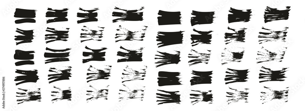 Flat Fan Brush Thin Straight Lines High Detail Abstract Vector Background Set Flat Fan Brush Thin Straight Lines High Detail Abstract Vector Background Set