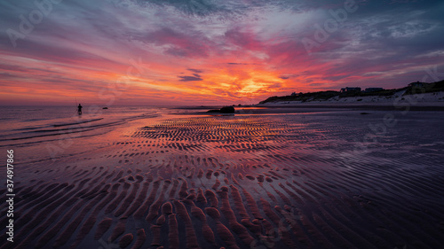 Cuadro en lienzo Cold Storage Beach sunrise, Cape Cod, MA