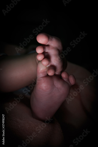 newborn baby feet