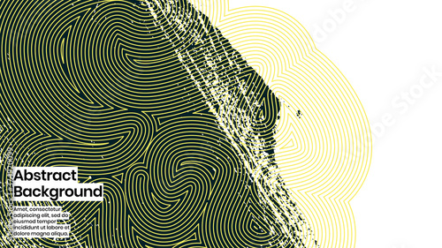 Abstract background illustration. Striped shapes and paint strokes. Decorative minimal background, backdrop. Hand drawn texture and outline shapes. Eps10 vector.
