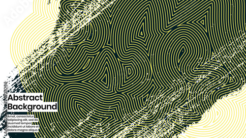 Abstract background illustration. Striped shapes and paint strokes. Decorative minimal background, backdrop. Hand drawn texture and outline shapes. Eps10 vector.