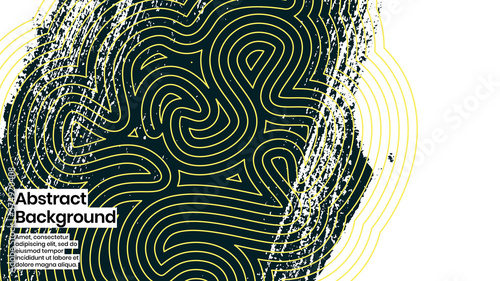 Abstract background illustration. Striped shapes and paint strokes. Decorative minimal background, backdrop. Hand drawn texture and outline shapes. Eps10 vector.