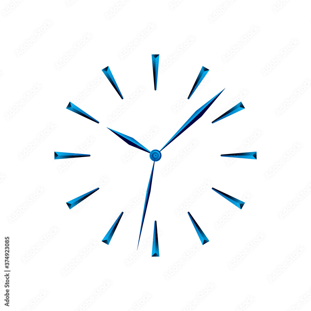 Clock face. Dial with hands. Clock image. Mockup clock face. Vector illustration Clock face. Dial with hands. Clock image. Mockup clock face. Vector illustration