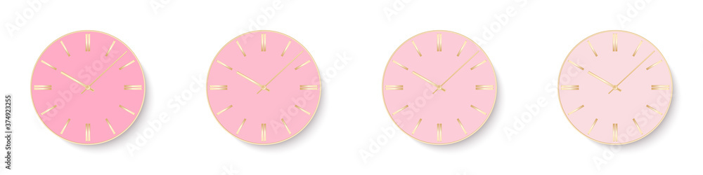 Abstract clock face. Clock face concept. Gradient clock face . Mockup clock face. Vector illustration Abstract clock face. Clock face concept. Gradient clock face . Mockup clock face. Vector illustration