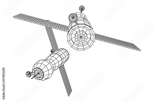 Space station communications satellite