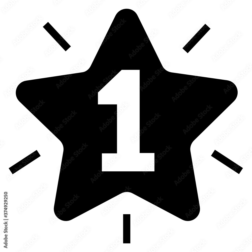 Vector of position star, editable icon of ranking star
Vector of position star, editable icon of ranking star