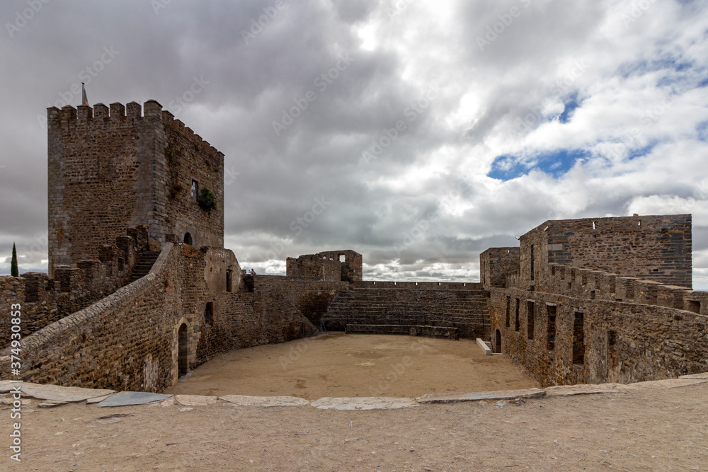 Alentejo Town of Monsaraz castle inner space. Portugal