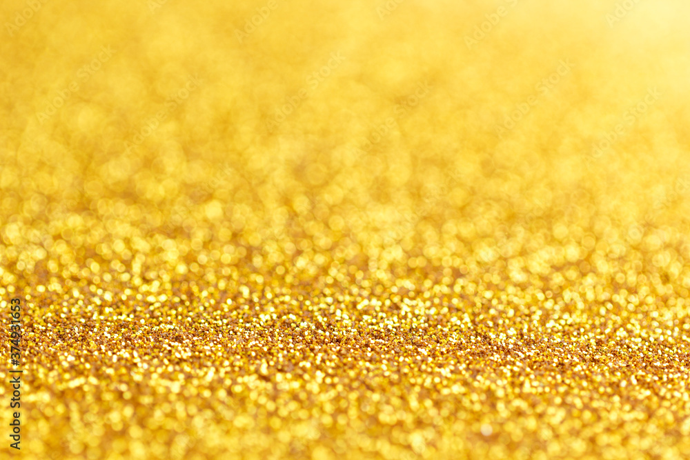 Gold glitter texture for background 