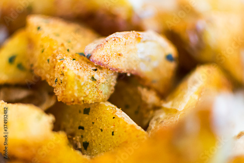 Patatas fritas con especias
