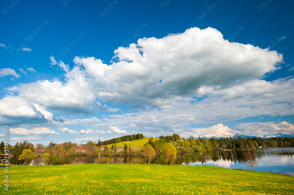 Obraz premium beautiful panoramic landscape in Bavaria