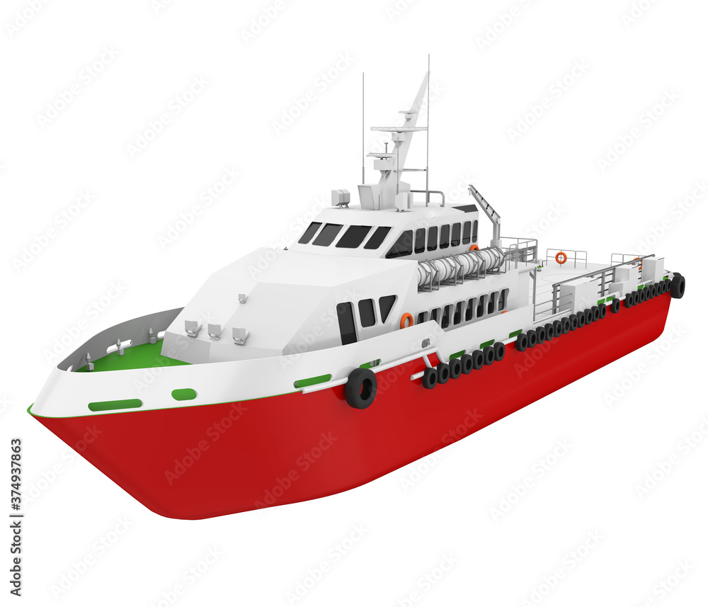 Crew Boat Isolated Crew Boat Isolated