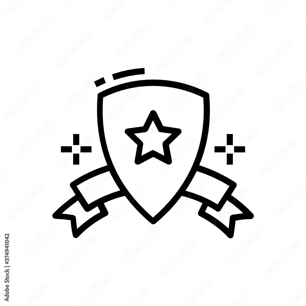 Star on an award, sheriff badge vector in modern style
Star on an award, sheriff badge vector in modern style