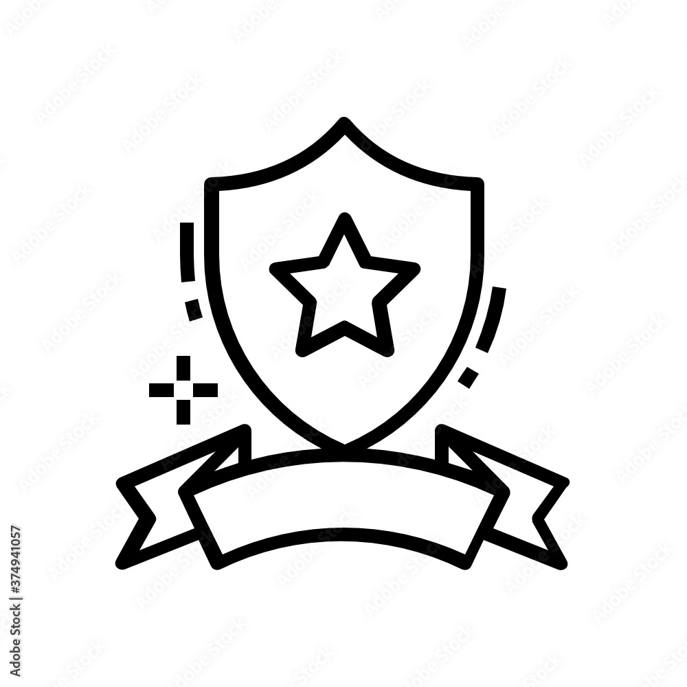 Star on an award, sheriff badge vector in modern style
Star on an award, sheriff badge vector in modern style