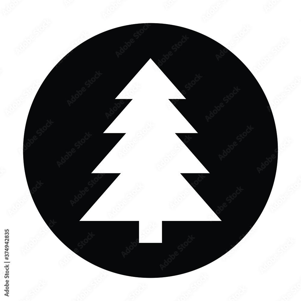 Christmass tree icon, flat design best vector icon. Vector illustration. Christmass tree icon, flat design best vector icon. Vector illustration.
