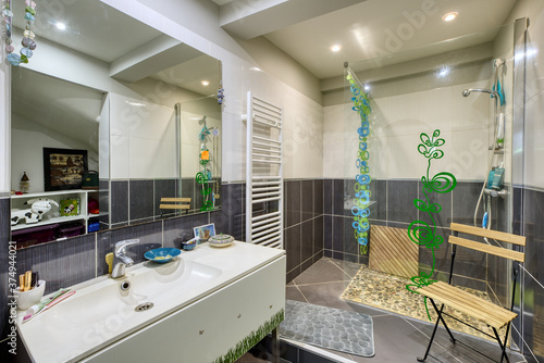 modern bathroom interior with bathroom