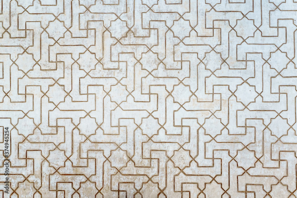 Ceramic walls in the Alhambra of Granada. Ceramic walls in the Alhambra of Granada.