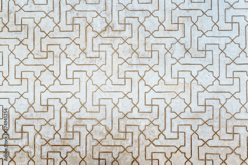 Ceramic walls in the Alhambra of Granada.