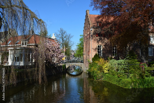 Bild auf Leinwand Gracht in Amersfoort
