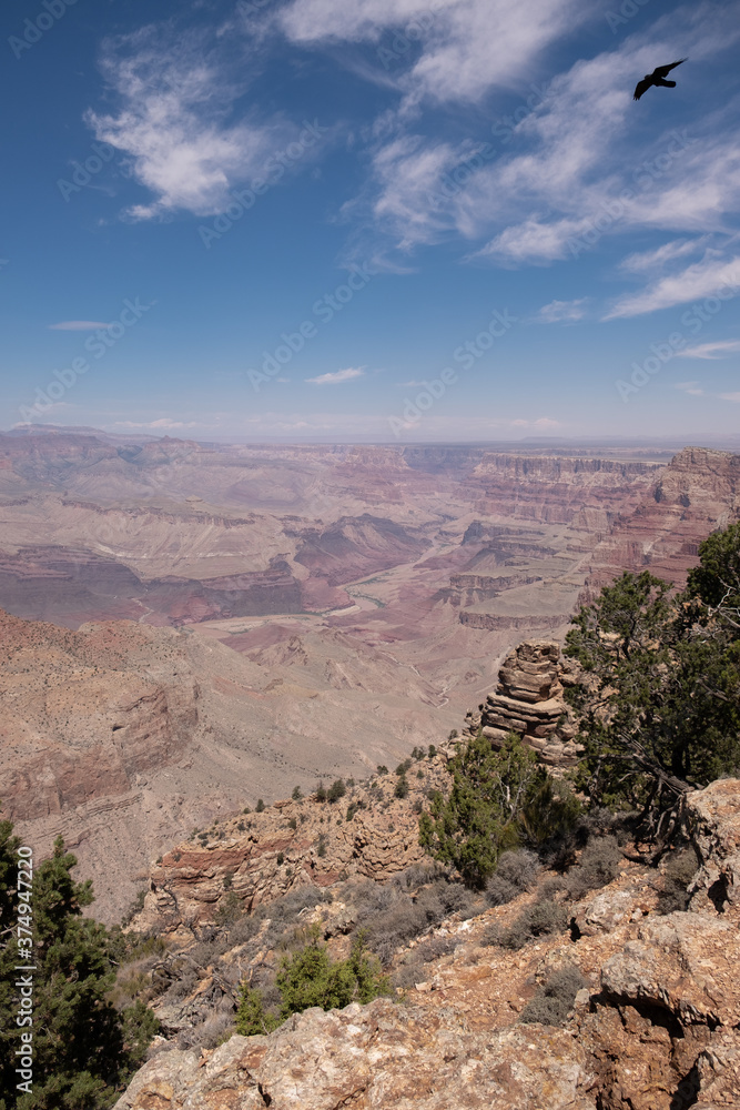 South Rim Grand Canyon Viewpoint. 