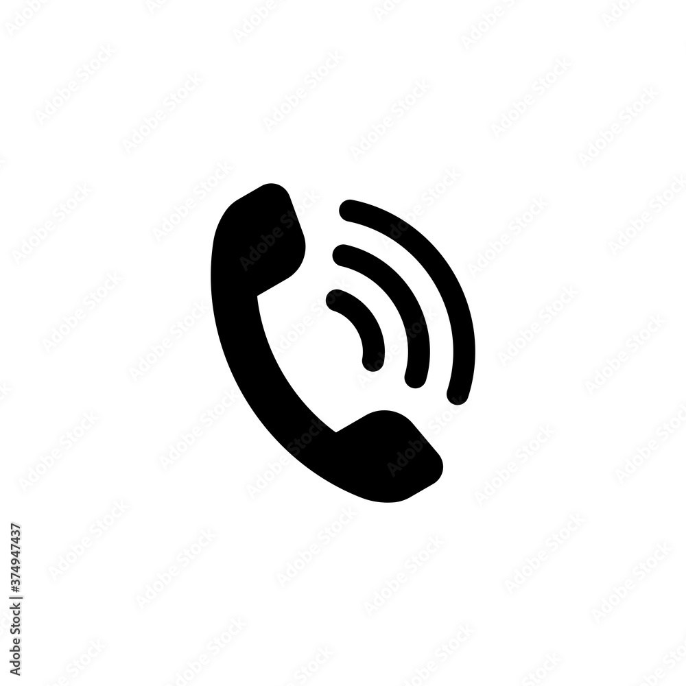 Fototapeta premium Phone icon vector. Call icon for web and mobile app. Handset vec