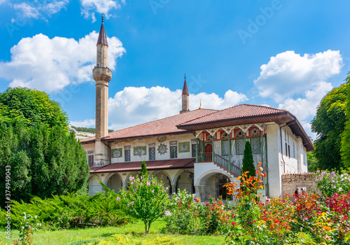 Big Khan Mosque in Bakhchisaray, Crimea peninsula photo