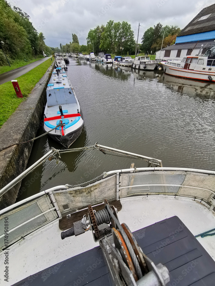 Naklejka premium Port of Seneffe - Wallonië